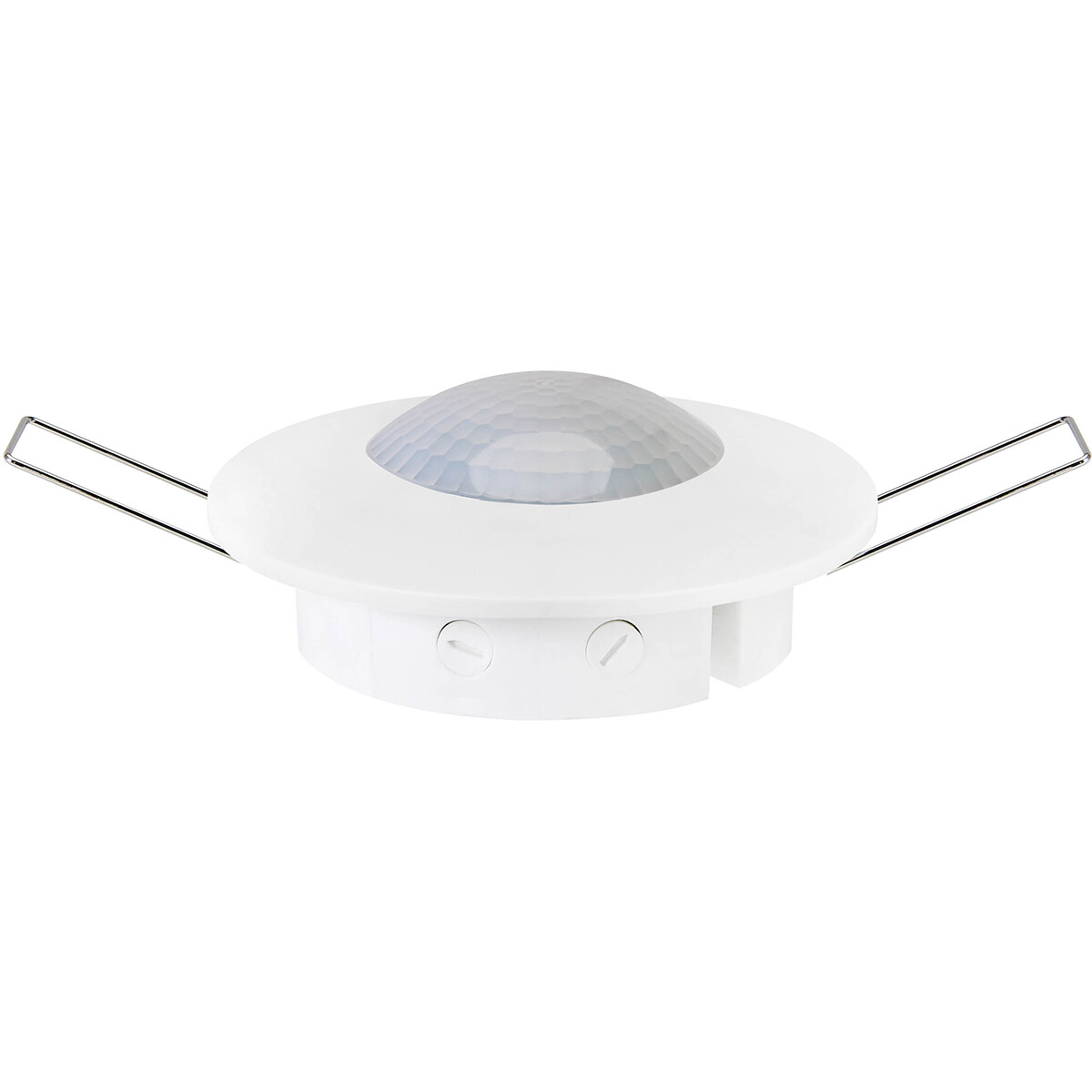 Capteur de Mouvement PIR - Kozolux - 6m - Max 300W - 360D - Encastré et en Saillie - Rond - Blanc