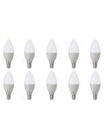 LED Lamp 10 Pack - E14 Fitting - 4W - Helder/Koud Wit 6400K