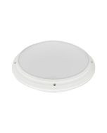 LED Lamp - Opbouw Rond - Waterdicht IP65 - E27 - Mat Wit Kunststof - Ø275mm