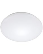 LED Plafondlamp met Bewegingssensor - Strum - 24W - Opbouw Rond - Natuurlijk Wit 4200K - 360° - Mat Wit - Aluminium