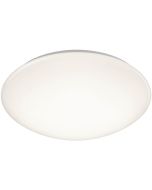 LED Plafondlamp - Trion Puta - Opbouw Rond 15W - Spatwaterdicht IP44 - Warm Wit 3000K - Mat Wit Kunststof