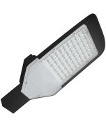 LED Straatlamp - Orny - 50W - Helder/Koud Wit 6400K - Waterdicht IP65 - Mat Zwart - Aluminium