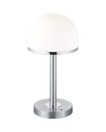 LED Tafellamp - Trion Berl - 4W - Warm Wit 3000K - 1-lichts - Dimbaar - Rond - Mat Nikkel - Aluminium