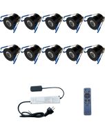 LED Veranda Spot Verlichting 6 Pack - 3W - Warm Wit 3000K - Inbouw - Dimbaar - Rond - Mat Wit - Aluminium - Ø31mm