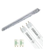 LED TL Armatuur met T8 Buis Incl. Starter - Aigi Dybolo - 60cm Enkel - 8W - Natuurlijk Wit 4200K - Beschermingsgraad IP20