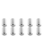 Opbouwspot 10 Pack - Pragmi Luxina Pro - GU10 Fitting - Opbouw Rond - Mat Wit - Aluminium - Verdiept - Kantelbaar - Ø90mm