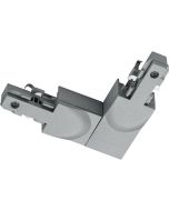 Spanningsrail Doorverbinder - Trion Dual - Hoek L Connector - Aarde Buiten - 2 Fase - Mat Titaan