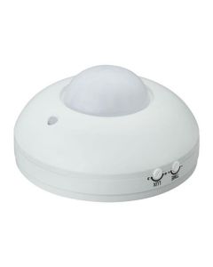 LED bewegingssensor/bewegingsmelder/PIR Sensor Opbouw Wit Kunststof 8m 360 Graden IP20