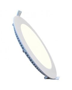 LED Downlight Slim - Inbouw Rond 6W - Dimbaar - Natuurlijk Wit 4200K - Mat Wit Aluminium - Ø120mm