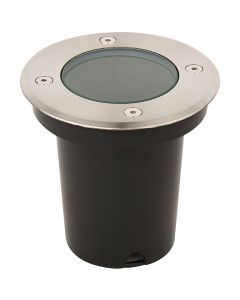 LED Grondspot - GU10 Fitting - Waterdicht IP67 - Inbouw - Rond - RVS Geborsteld