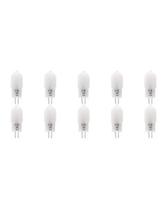 LED Lamp 10 Pack - G4 Fitting - Dimbaar - 2W - Helder/Koud Wit 6000K - Melkwit | Vervangt 20W