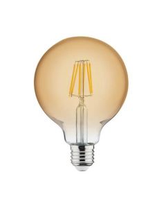 LED Lamp - Filament Rustiek - Globe - E27 Fitting - 6W - Warm Wit 2200K