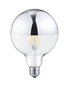 LED Lamp - Filament XL - E27 Fitting - 7W - Warm Wit 2700K - Glans Chroom - Glas