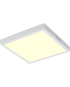 LED Paneel - 30x30 Warm Wit 3000K - 28W Opbouw Vierkant - Mat Wit - Flikkervrij