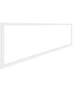 LED Paneel - Aigi - 30x120 Helder/Koud Wit 6000K - 40W Inbouw Rechthoek - Mat Wit Aluminium