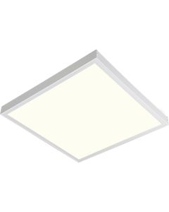 LED Paneel - Aigi Clena - 30x30 Natuurlijk Wit 4000K - 12W Opbouw Vierkant - Mat Wit - Flikkervrij