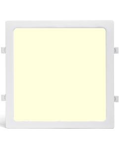 LED Paneel - Downlight - Aigi - Warm Wit 3000K - 24W - 30x30 - Inbouw - Vierkant - Wit - Flikkervrij