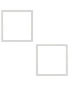 LED Paneel Slim 2 Pack - 30x30 Helder/Koud Wit 6400K - 24W Inbouw Vierkant - Mat Wit - Flikkervrij