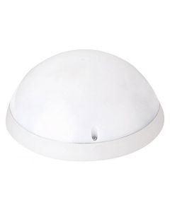 LED Plafondlamp met Bewegingssensor - Opbouw Rond 12W - Waterdicht IP54 - Helder/Koud Wit 6400K - 360° - Mat Wit Kunststof