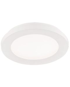 LED Plafondlamp - Trion Camy - Opbouw Rond 10W - Spatwaterdicht IP44 - Dimbaar - Warm Wit 3000K - Mat Wit