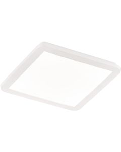 LED Plafondlamp - Trion Camy - Opbouw Vierkant 18W - Spatwaterdicht IP44 - Dimbaar - Warm Wit 3000K - Mat Wit