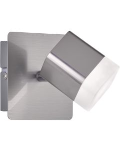 LED Plafondspot - Trion Ribon - 4W - Warm Wit 3000K - 1-lichts - Rond - Mat Nikkel - Aluminium