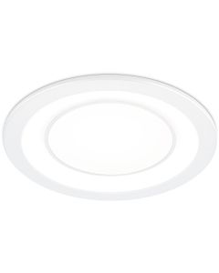 LED Spot - Inbouwspot - Trion Cynomi - 10W - Warm Wit 3000K - Rond - Mat Wit - Kunststof - Ø140mm