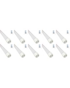 LED TL Buis T8 met Starter 10 Pack - 150cm 22W - Helder/Koud Wit 6400K