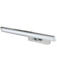 LED Spiegelverlichting - Schilderijverlichting - Viron Quala - 8W - Natuurlijk Wit 4000K - Mat Grijs - Aluminium 