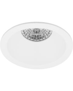 Spot Armatuur GU10 - Pragmi Pollon Pro - Inbouw Rond - Mat Wit - Aluminium - Verdiept - Ø82mm