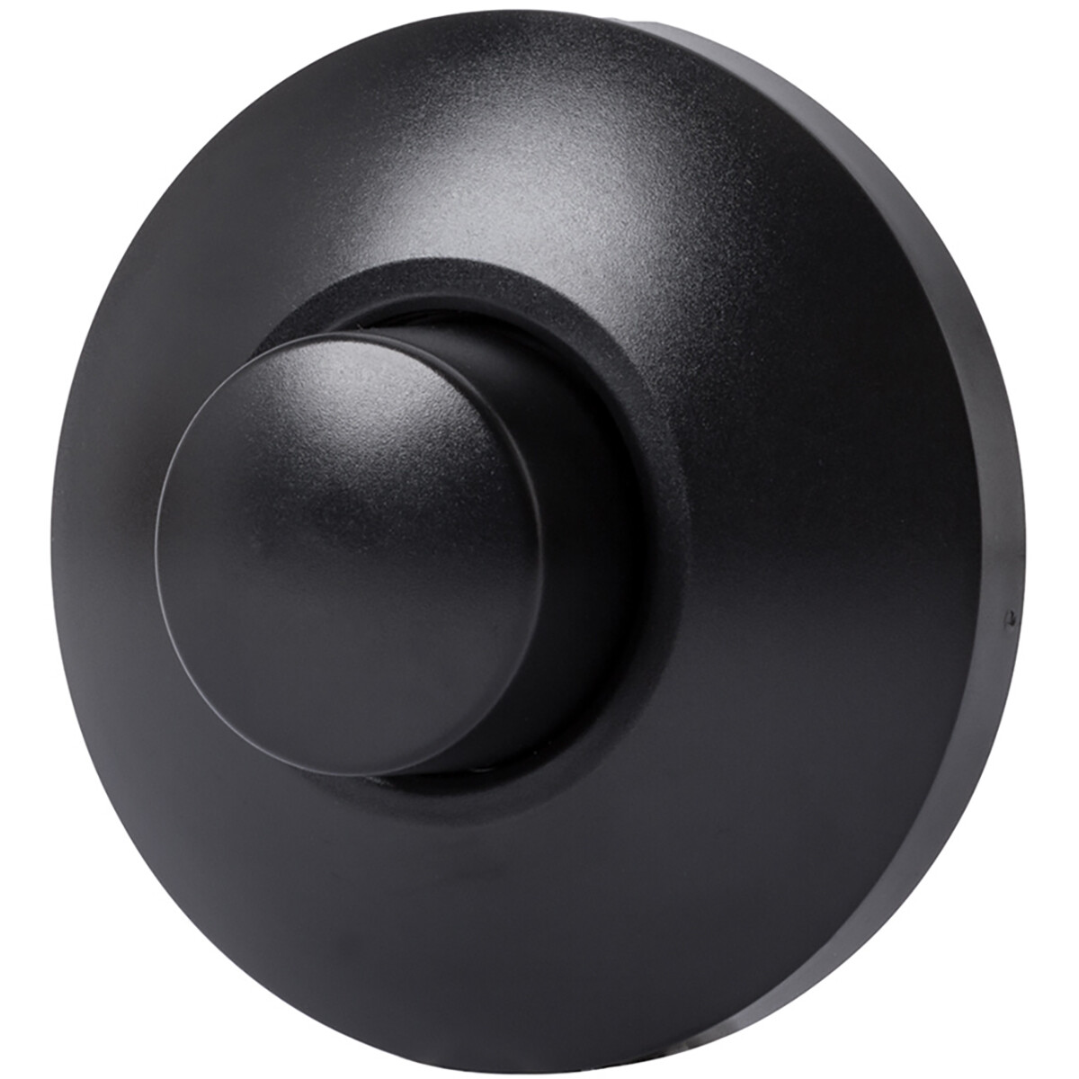 EcoDim - Dimmer de Plancher LED - ECO-DIM.09 - Variation de Phase en Aval RC - Bouton Simple - 0-50W - Rond - Mat Noir