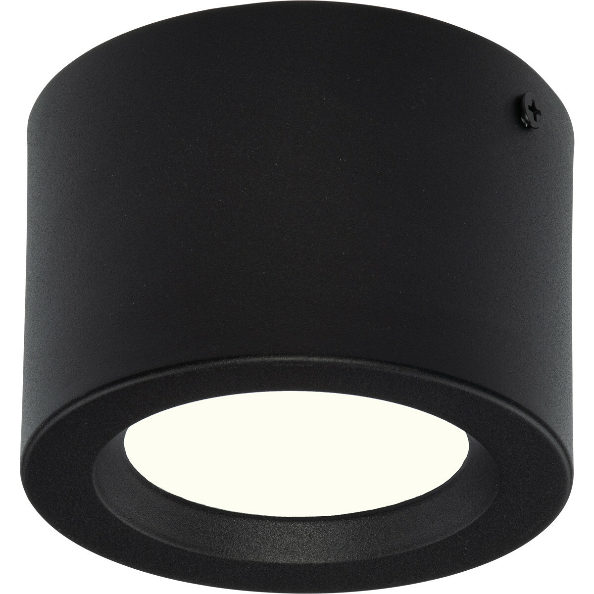 Pack Downlight LED 6 - En Saillie Rond Haut 5W - Blanc Neutre 4200K - Mat Noir Aluminium - Ø105mm