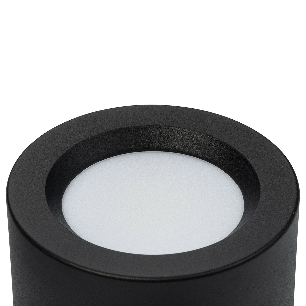 Pack Downlight LED 6 - En Saillie Rond Haut 5W - Blanc Neutre 4200K - Mat Noir Aluminium - Ø105mm