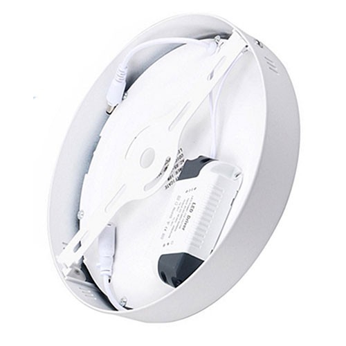 Downlight LED - En Saillie Rond 12W - Blanc Neutre 4200K - Mat Blanc Aluminium - Ø170mm