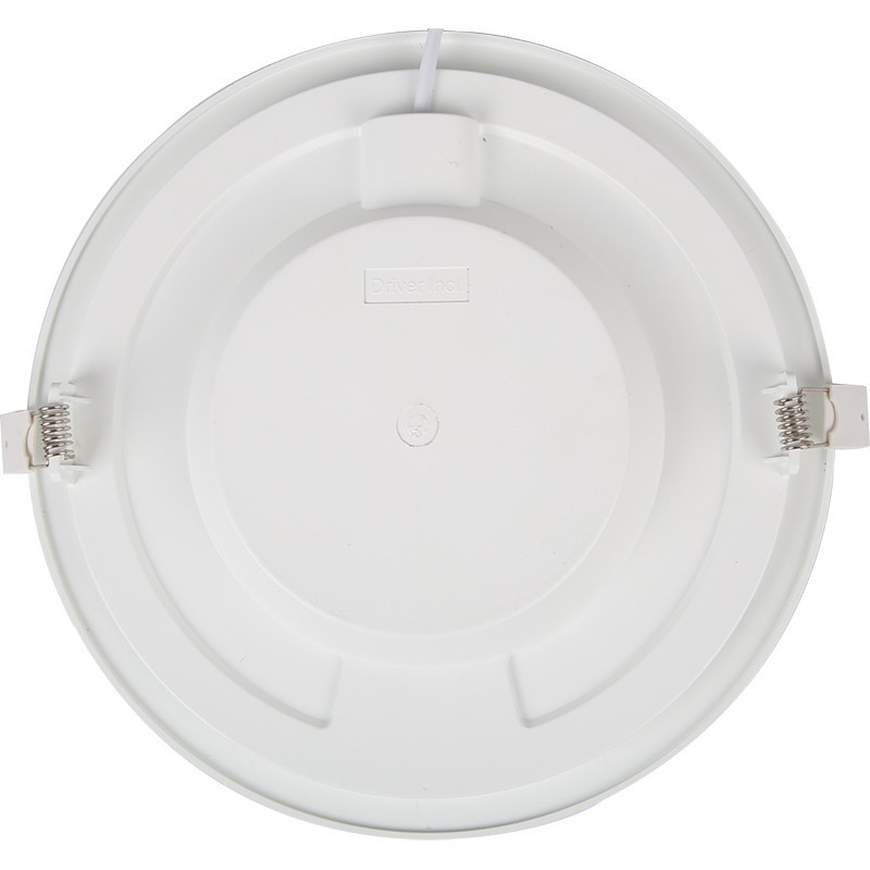 Pack Downlight LED Slim 6 - Aigi - Détecteur de Mouvement PIR 360° - Rond Encastré 12W - Blanc Froid 6000K - Mat Blanc - Ø170mm