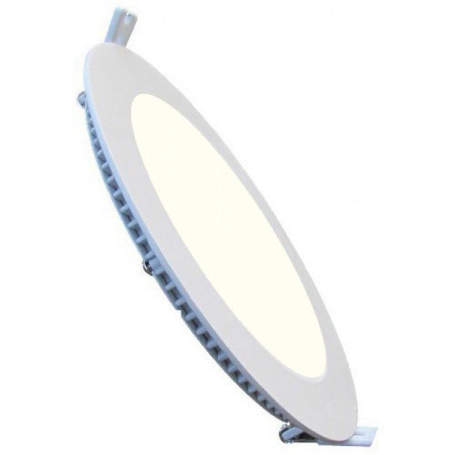 Pack Downlight LED Slim 6 - Rond Encastré 6W - Dimmable - Blanc Neutre 4200K - Mat Blanc Aluminium - Ø120mm