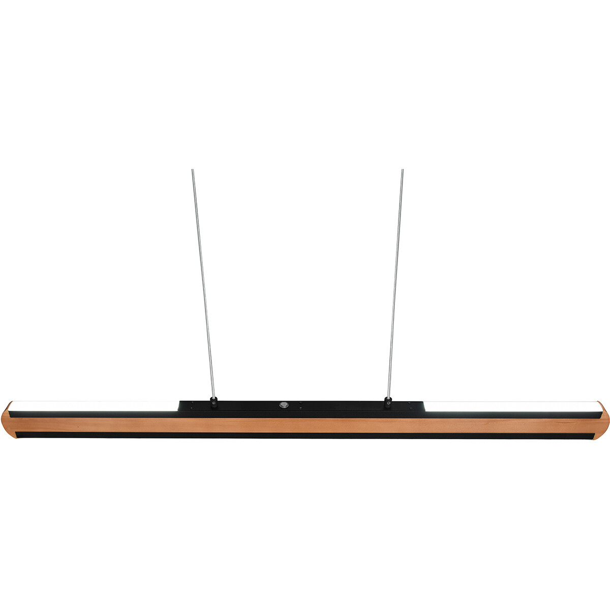 Suspension LED - Luminaire Suspendu - Trion Dirkon Up and Down - 42W - Couleur de lumière ajustable - Rectangle - Mat Brun/Noir - Bois