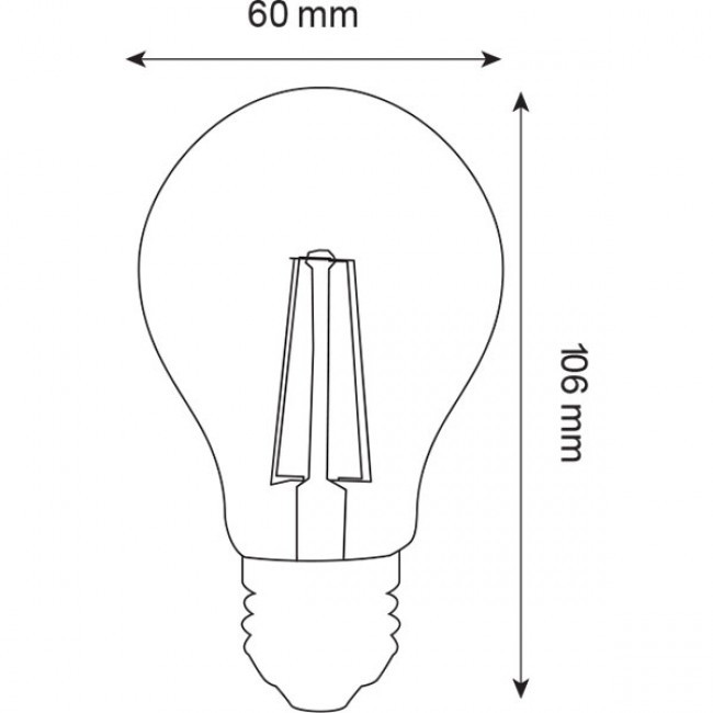 Pack de 10 Lampes LED - Filament - Douille E27 - 8W - Blanc Neutre 4200K