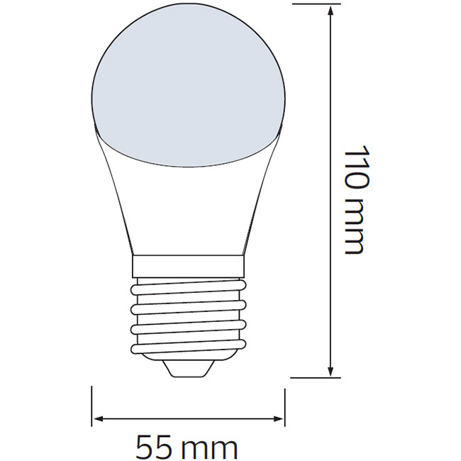 Pack de 10 Lampes LED - Specta - Jaune Coloré - Douille E27 - 3W