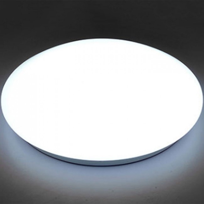 Plafonnier LED - Basic - En Saillie Rond 15W - Blanc Froid 6400K - Mat Blanc Aluminium - Ø230mm