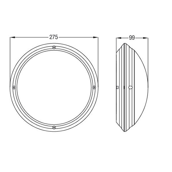 Plafonnier LED - Lumière de Salle de Bain - Aquin - Étanche IP65 - Douille E27 - en Saillie - Rond - Noir