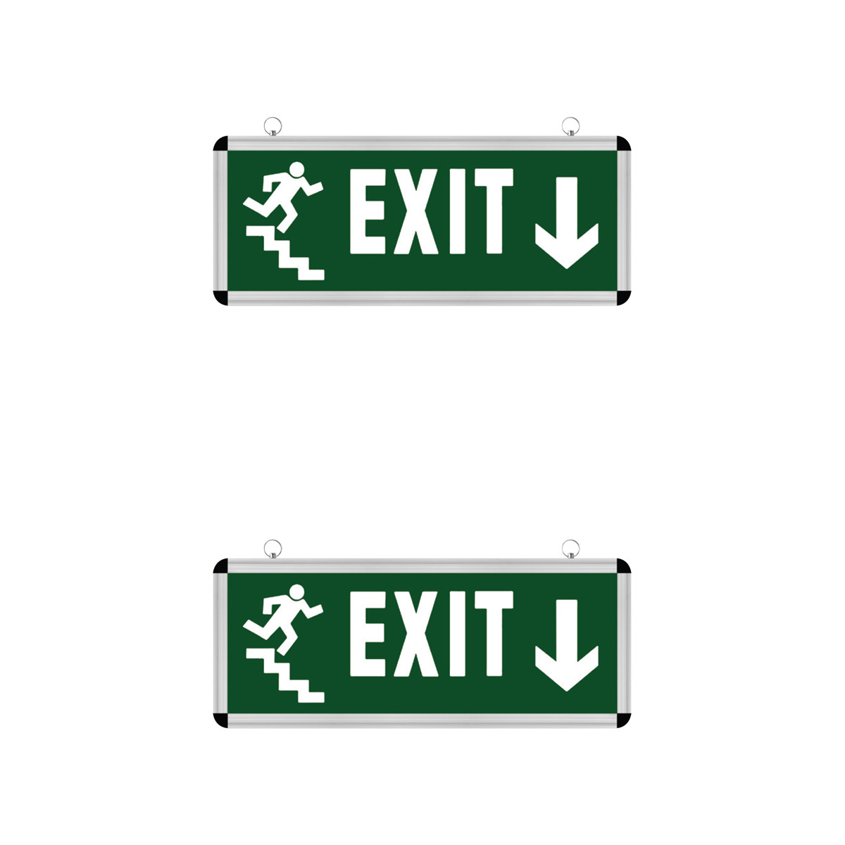 Éclairage de secours LED Exit - 2 Pack - Rabonta Bas - Suspendu - 3W