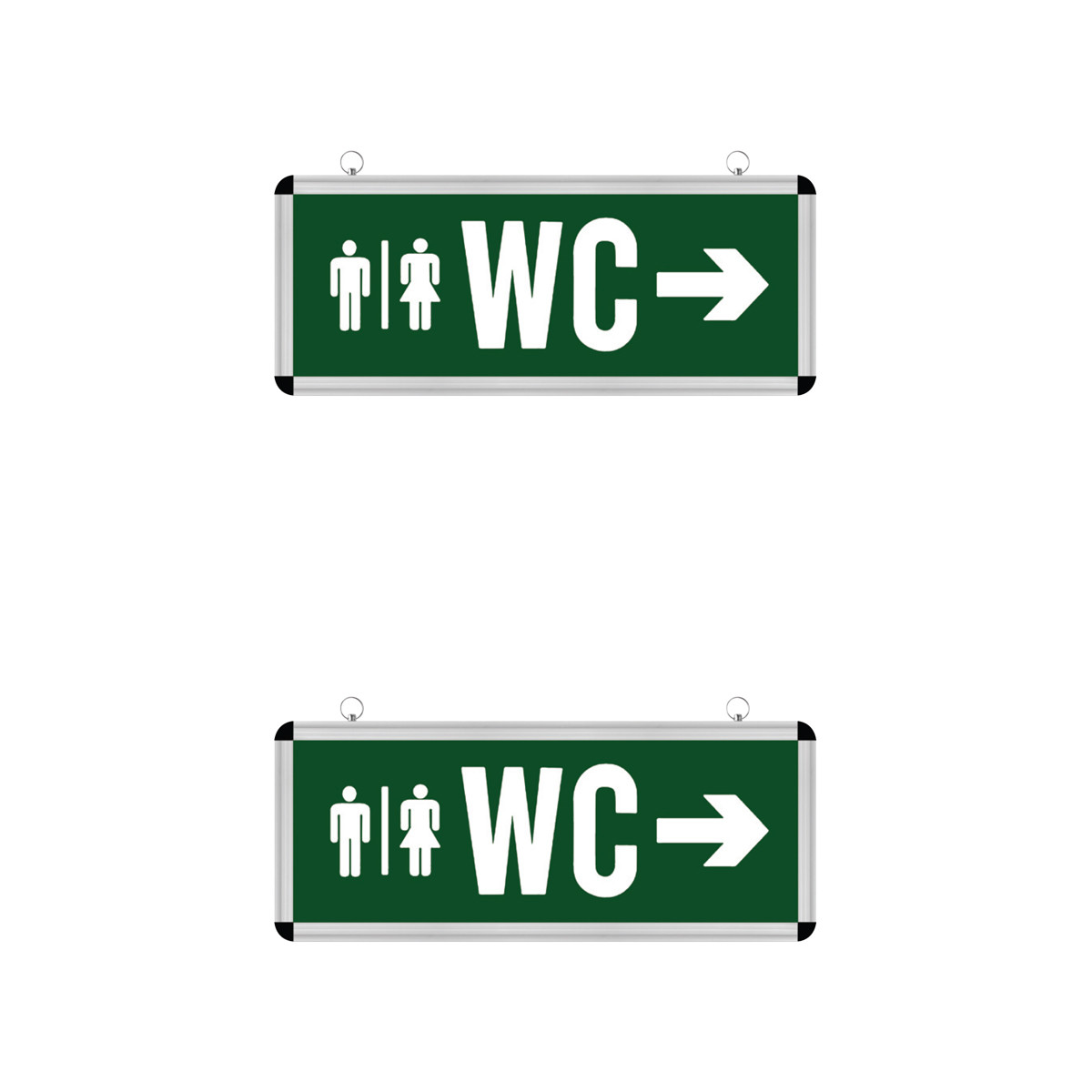 Éclairage de secours LED WC - 2 Pack - Rabonta - Suspendu - 3W