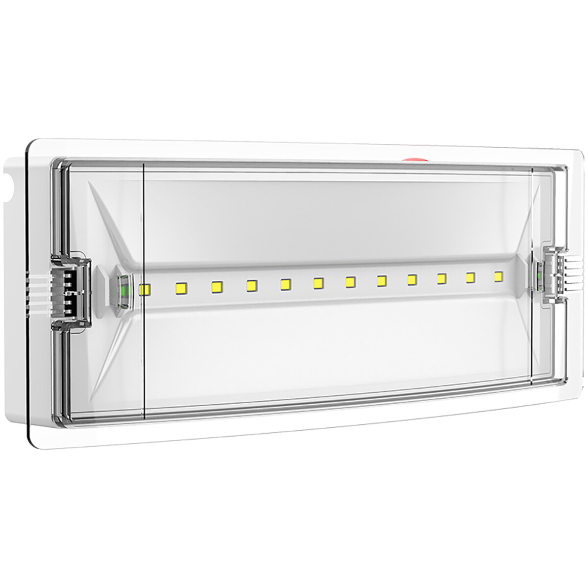 LED Éclairage d’urgence - Brinton - Murale Apparente - 3W - IP54 - 14 Mètres - LiFePO4 - Inclus Pictogrammes