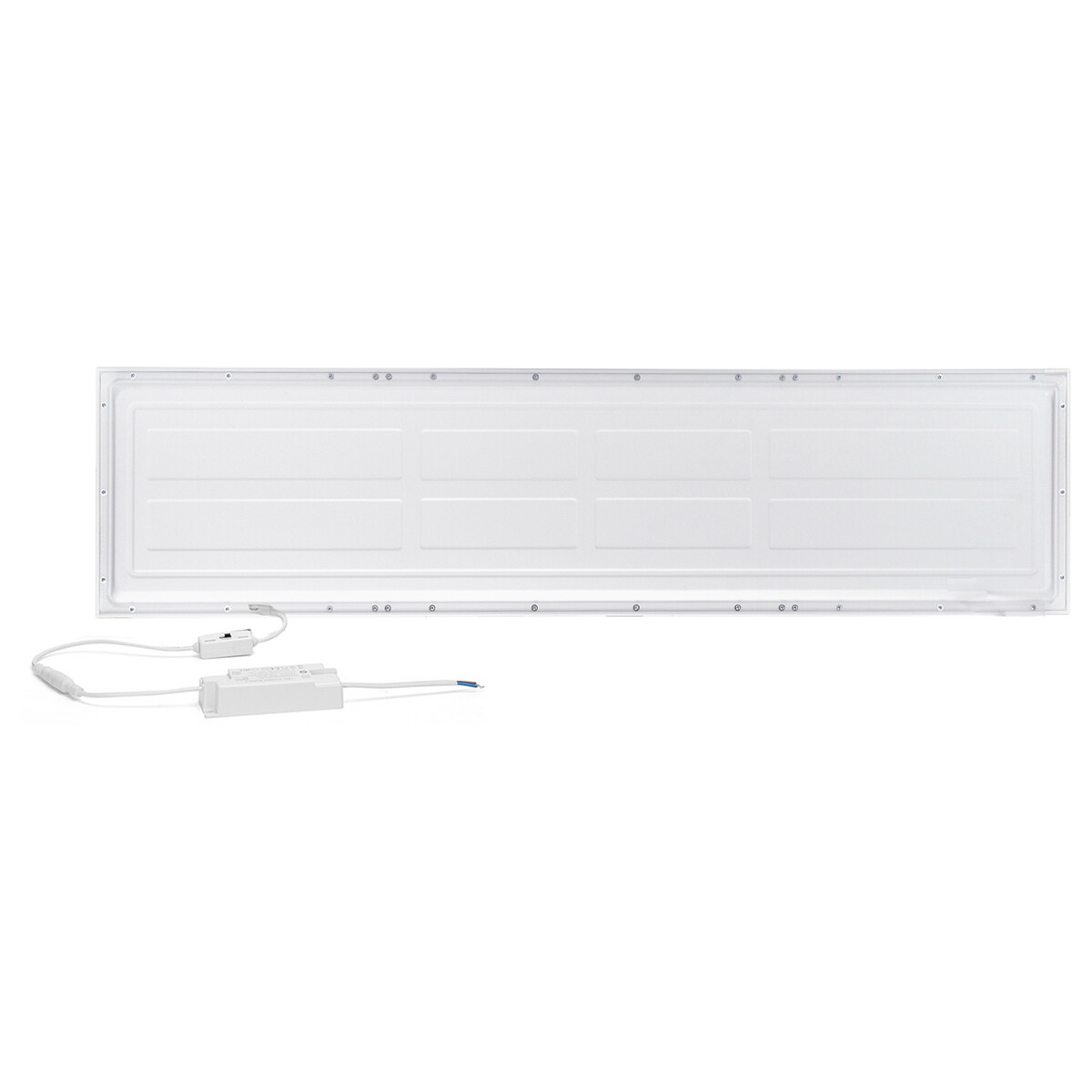 Panneau LED 30x120 pack de 6 - Velvalux Lumis - Panneau LED pour plafond suspendu - Blanc Naturel 4000K - 40W - Encastré - Rectangulaire - Blanc - Sans scintillement