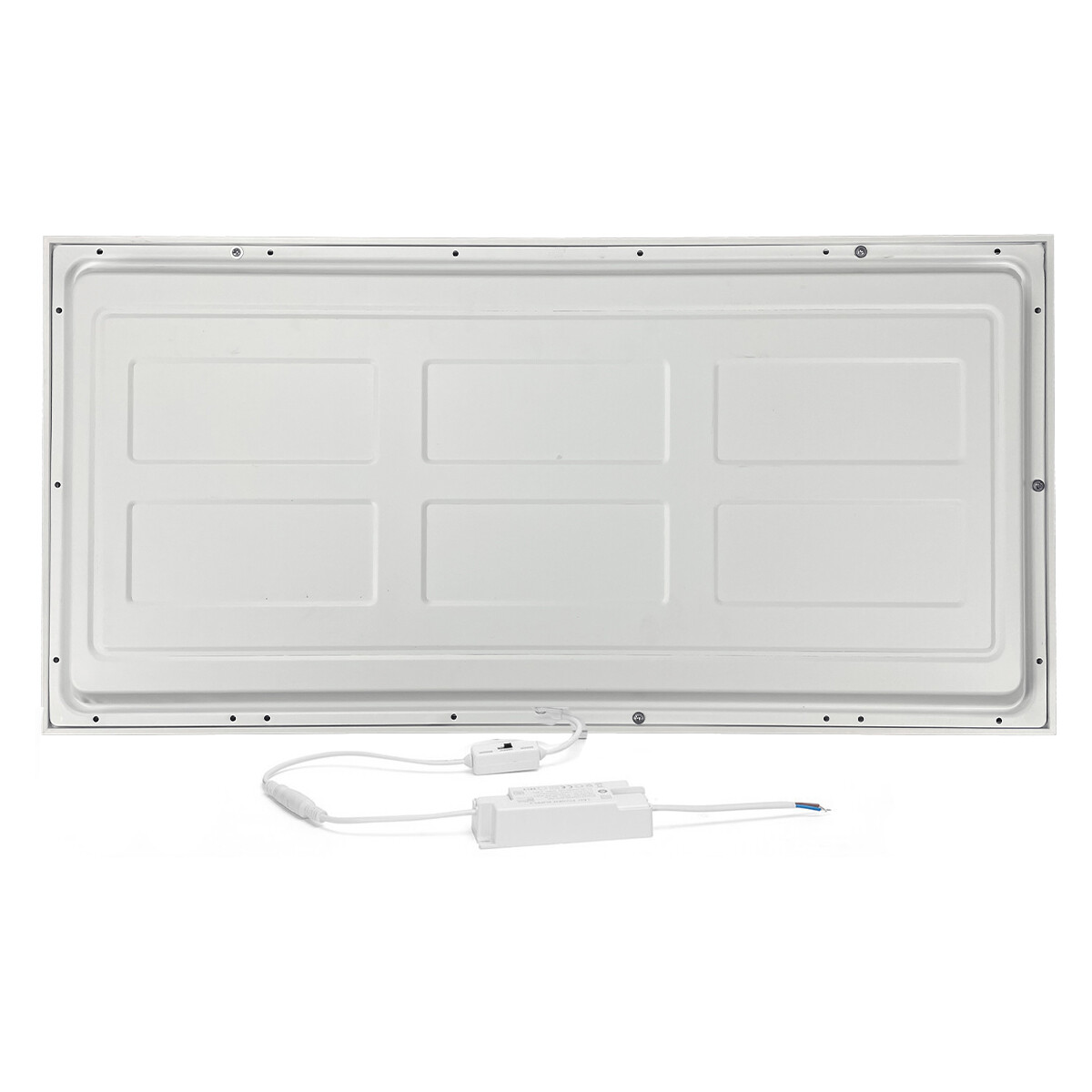 Panneau LED 30x60 - Velvalux Lumis - Panneau LED pour plafond suspendu - Blanc Naturel 4000K - 24W - Encastré - Rectangulaire - Blanc - Sans scintillement