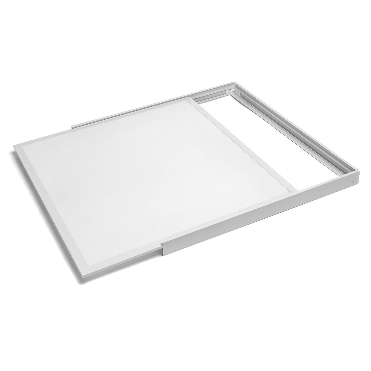 Panneau LED 60x60 - Velvalux Lumis - Couleur de lumière ajustable CCT - 36W - en Saillie - Carré - Blanc - Sans Scintillement