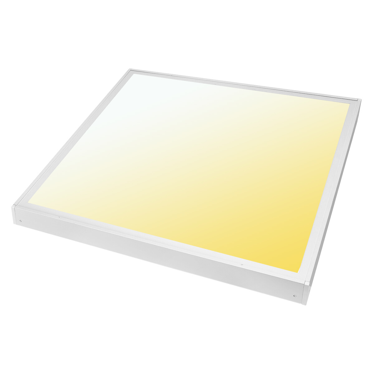 Panneau LED 60x60 - Velvalux Lumis - Couleur de lumière ajustable CCT - 36W - en Saillie - Carré - Blanc - Sans Scintillement