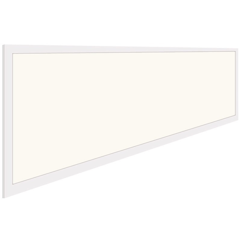 Panneau LED - Aigi - 30x120 Blanc Neutre 4000K - 40W High Lumen UGR19 - Rectangulaire Encastré - Inclus Prise - Mat Blanc - Sans Scintillement