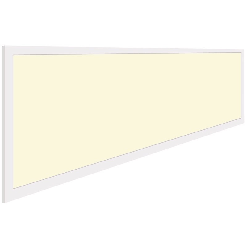 Panneau LED - Aigi - 30x120 Blanc Chaud 3000K - 40W Encastrement Rectangulaire - Inclus Prise - Mat Blanc - Sans Scintillement